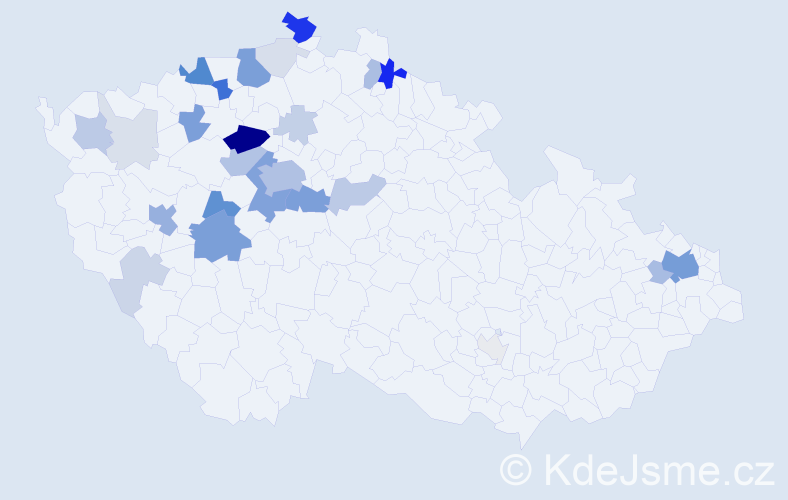 Příjmení: 'Filipovská', počet výskytů 115 v celé ČR