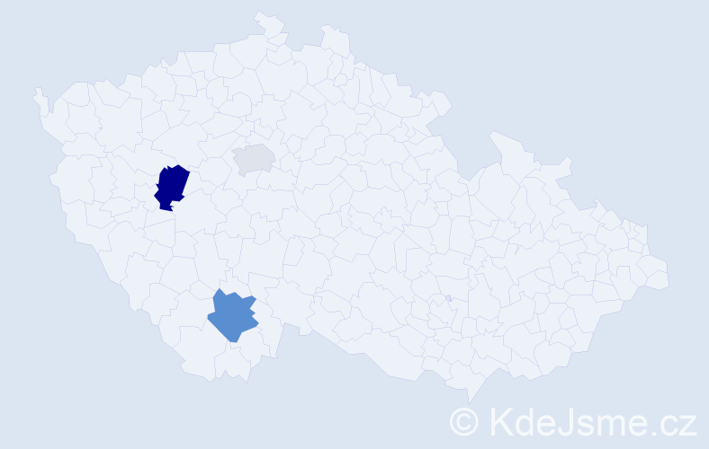 Příjmení: 'Draganovská', počet výskytů 5 v celé ČR