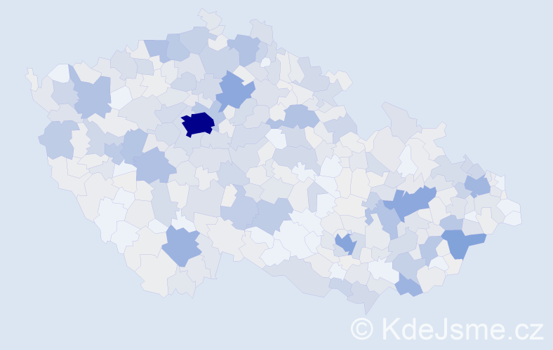 Příjmení: 'Zajíček', počet výskytů 2531 v celé ČR