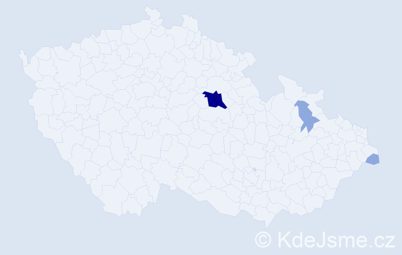 Příjmení: 'Baffiová', počet výskytů 9 v celé ČR