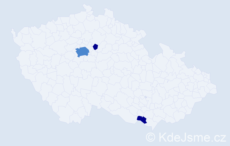 Příjmení: 'Polončáková', počet výskytů 7 v celé ČR