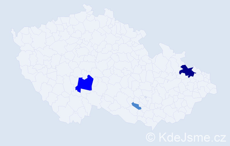 Příjmení: 'Chabanová', počet výskytů 6 v celé ČR