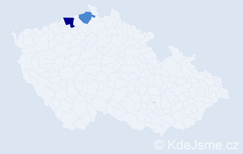 Příjmení: 'Höhnelová', počet výskytů 6 v celé ČR
