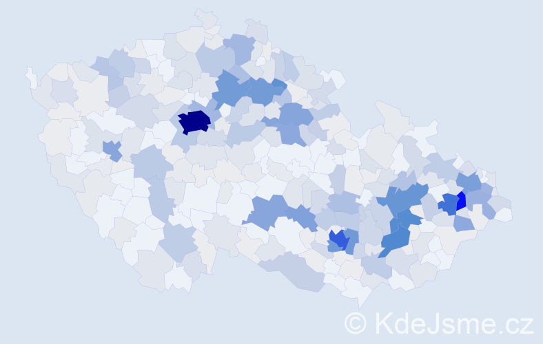 Příjmení: 'Bajerová', počet výskytů 1380 v celé ČR