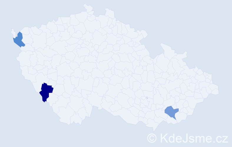 Příjmení: 'Schedlbauer', počet výskytů 3 v celé ČR