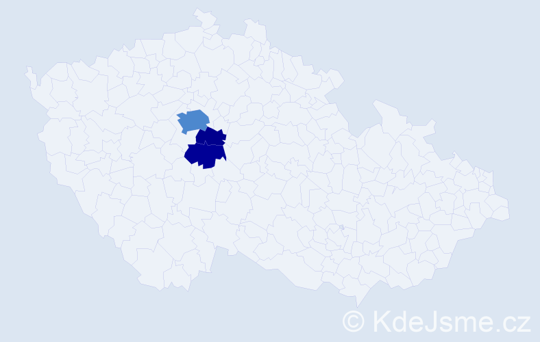 Příjmení: 'Orlov', počet výskytů 8 v celé ČR