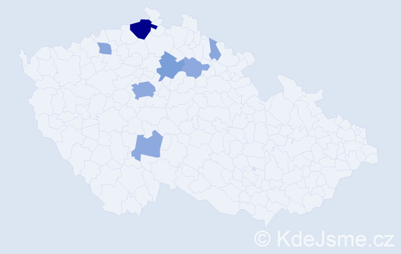 Příjmení: 'Sinková', počet výskytů 30 v celé ČR