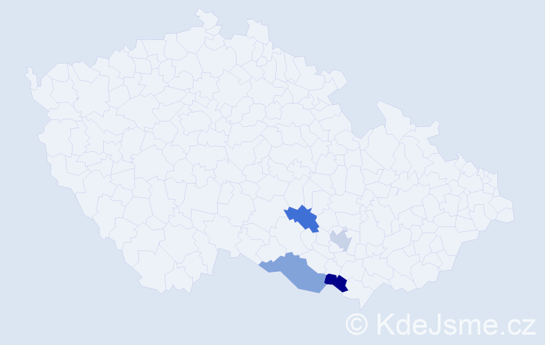 Příjmení: 'Roskovanyiová', počet výskytů 4 v celé ČR