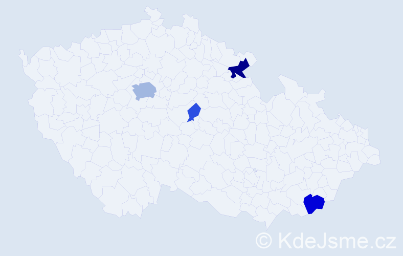 Příjmení: 'Rummelová', počet výskytů 15 v celé ČR