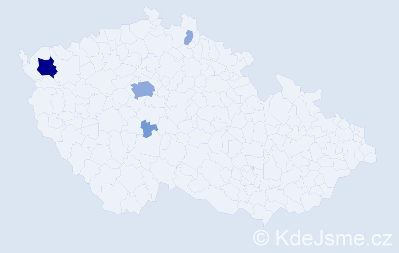 Příjmení: 'Rungeová', počet výskytů 10 v celé ČR