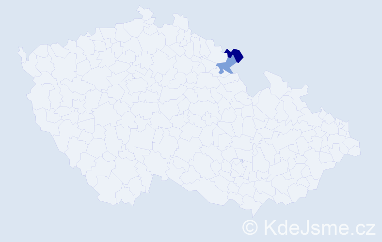 Příjmení: 'Makila', počet výskytů 2 v celé ČR