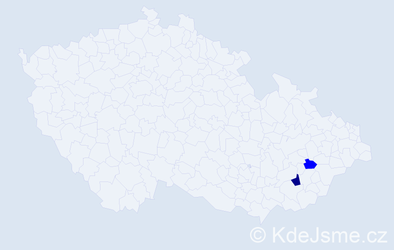 Příjmení: 'Možnárová', počet výskytů 3 v celé ČR