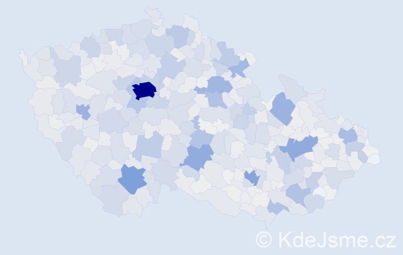 Příjmení: 'Šimek', počet výskytů 6757 v celé ČR
