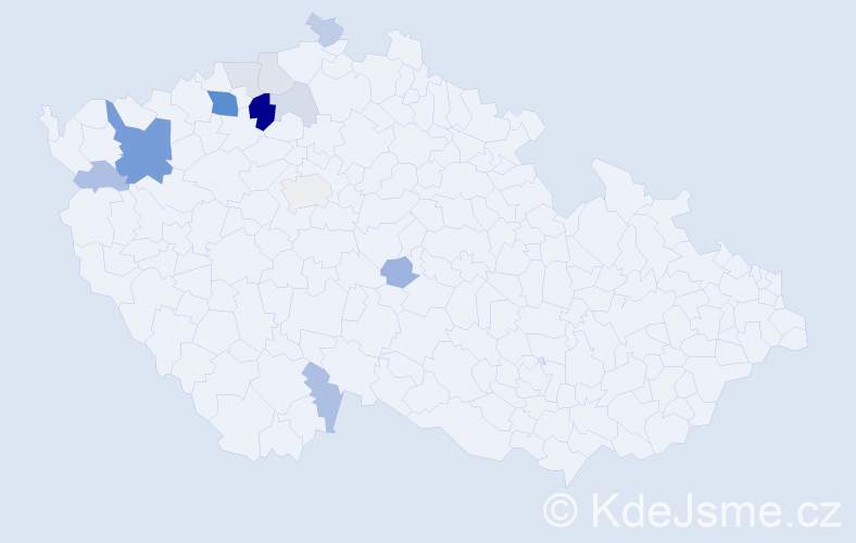 Příjmení: 'Gutwirtová', počet výskytů 32 v celé ČR