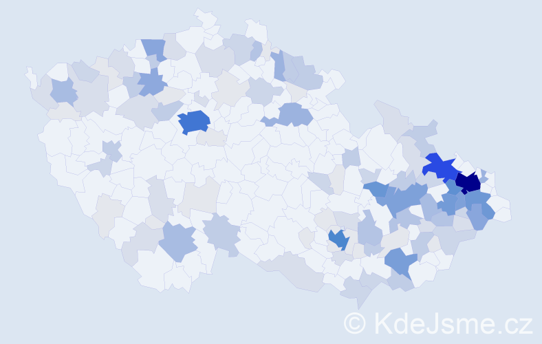 Příjmení: 'Grossmann', počet výskytů 422 v celé ČR