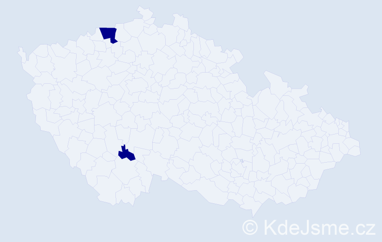Příjmení: 'Djačenková', počet výskytů 2 v celé ČR