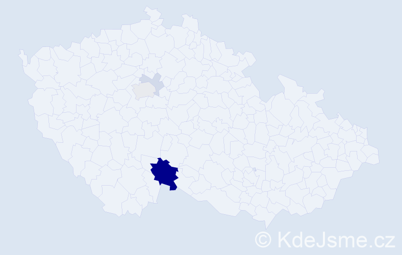 Příjmení: 'Grausam', počet výskytů 27 v celé ČR