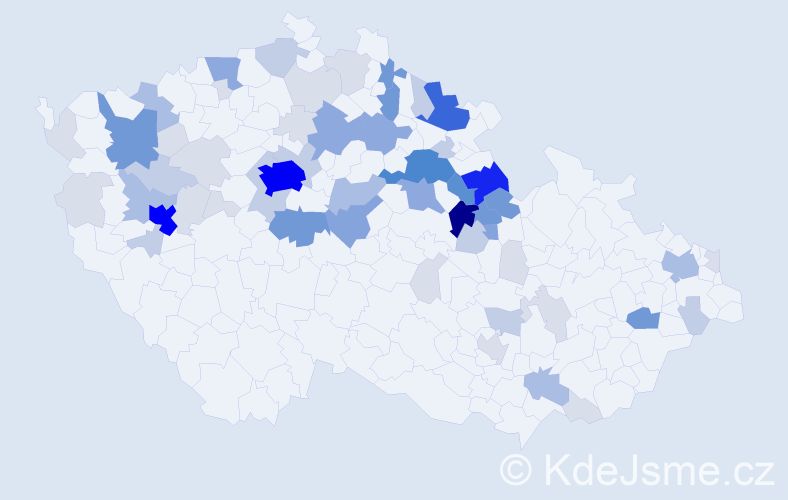 Příjmení: 'Fajfr', počet výskytů 226 v celé ČR