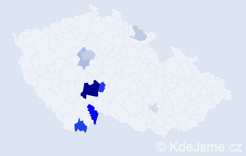 Příjmení: 'Maleninský', počet výskytů 32 v celé ČR