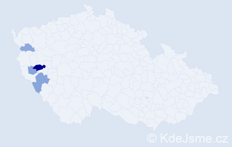 Příjmení: 'Leiderová', počet výskytů 14 v celé ČR