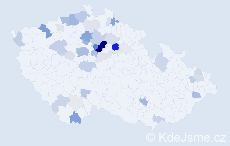 Příjmení: 'Döme', počet výskytů 137 v celé ČR