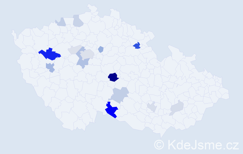 Příjmení: 'Galovič', počet výskytů 42 v celé ČR