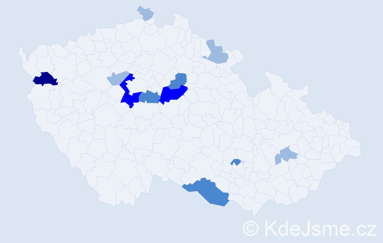 Příjmení: 'Matyasko', počet výskytů 22 v celé ČR