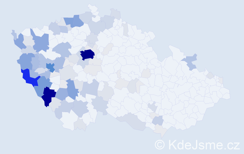 Příjmení: 'Šperl', počet výskytů 454 v celé ČR