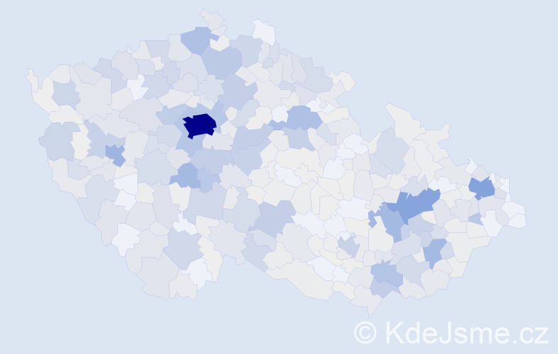 Příjmení: 'Křížková', počet výskytů 2184 v celé ČR