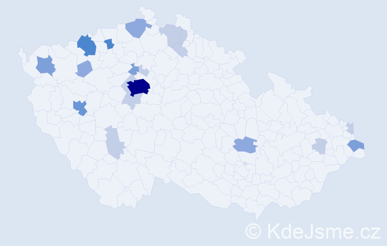 Příjmení: 'Deme', počet výskytů 48 v celé ČR