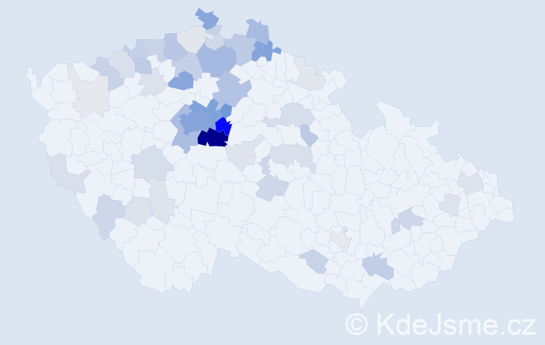 Příjmení: 'Budská', počet výskytů 241 v celé ČR