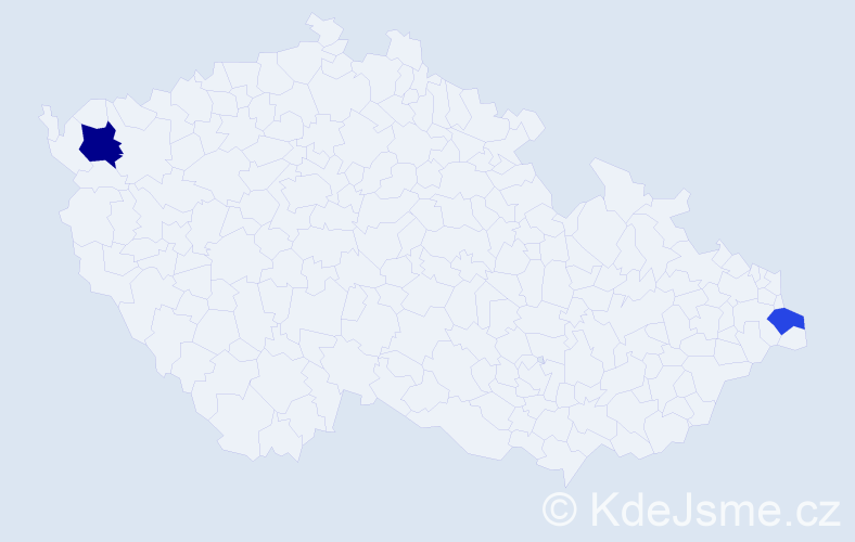 Příjmení: 'Mustabašićová', počet výskytů 3 v celé ČR