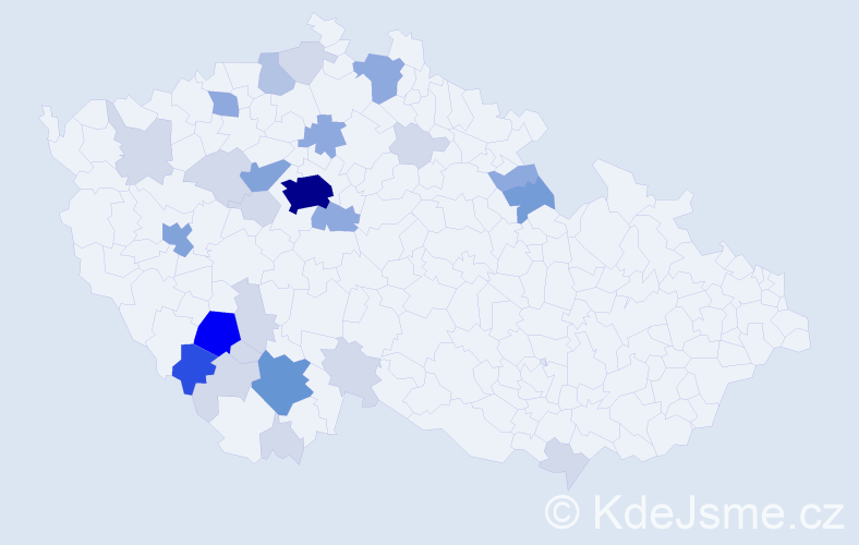 Příjmení: 'Grabmüller', počet výskytů 86 v celé ČR