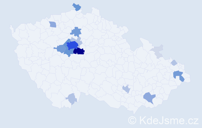 Příjmení: 'Alfery', počet výskytů 68 v celé ČR