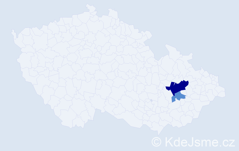 Příjmení: 'Arabčuková', počet výskytů 9 v celé ČR