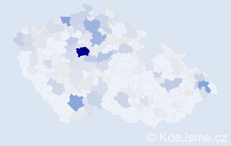 Příjmení: 'Masopust', počet výskytů 756 v celé ČR