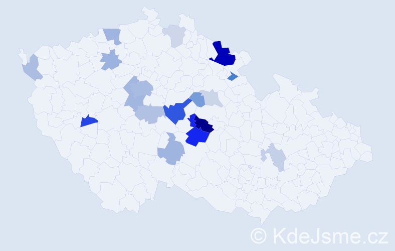 Příjmení: 'Krejdlová', počet výskytů 47 v celé ČR