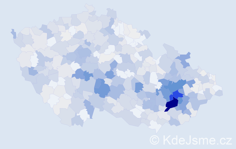 Příjmení: 'Zavadil', počet výskytů 2177 v celé ČR