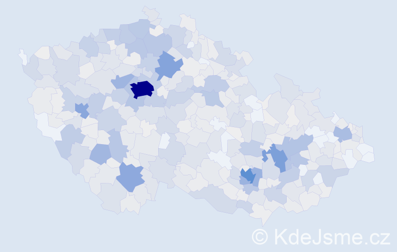 Příjmení: 'Kroupová', počet výskytů 2840 v celé ČR