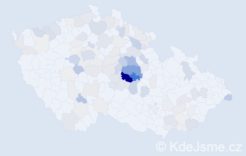 Příjmení: 'Joska', počet výskytů 341 v celé ČR