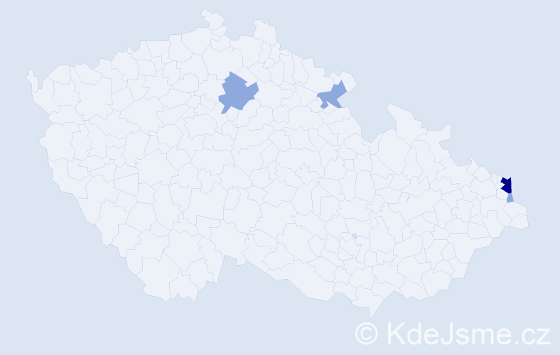 Příjmení: 'Pietraszko', počet výskytů 9 v celé ČR