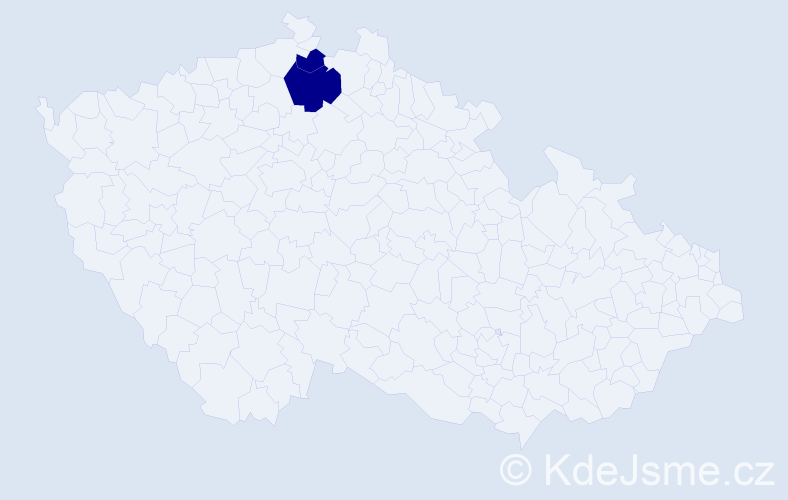 Příjmení: 'Kabíková', počet výskytů 2 v celé ČR