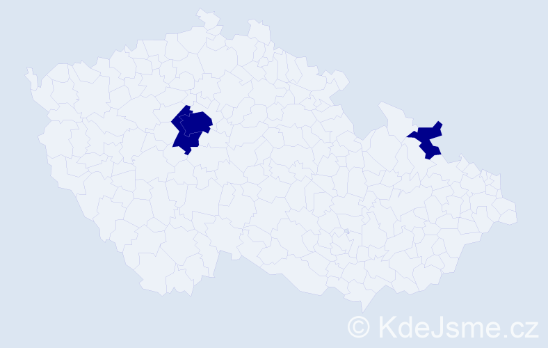 Příjmení: 'Giesa', počet výskytů 3 v celé ČR