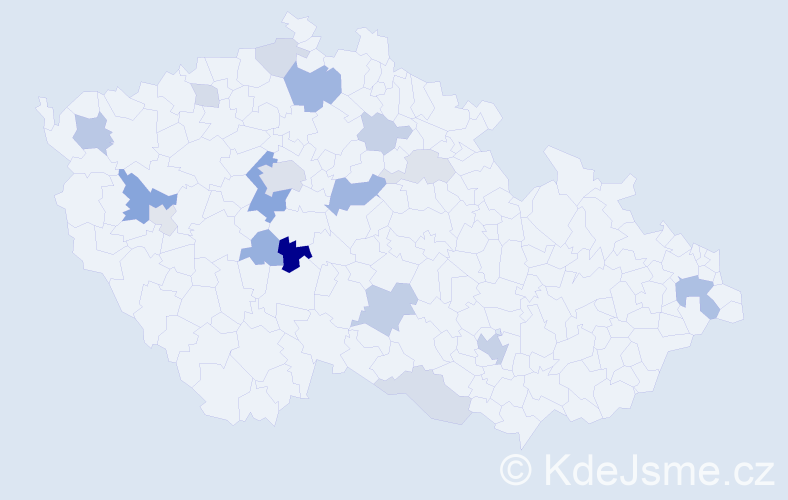Příjmení: 'Phillips', počet výskytů 43 v celé ČR