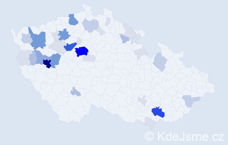 Příjmení: 'Heringová', počet výskytů 128 v celé ČR