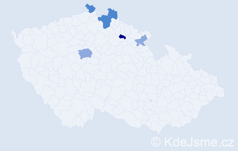 Příjmení: 'Fajfer', počet výskytů 13 v celé ČR