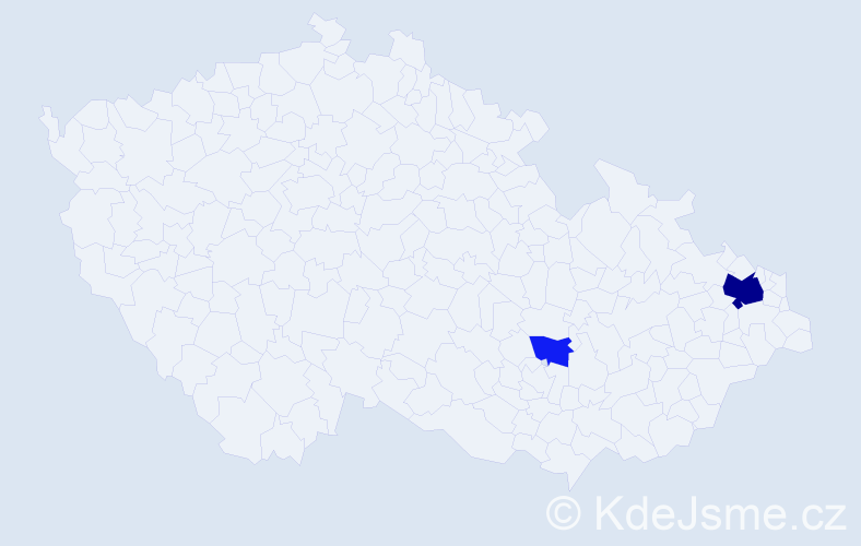 Příjmení: 'Kolačková', počet výskytů 6 v celé ČR