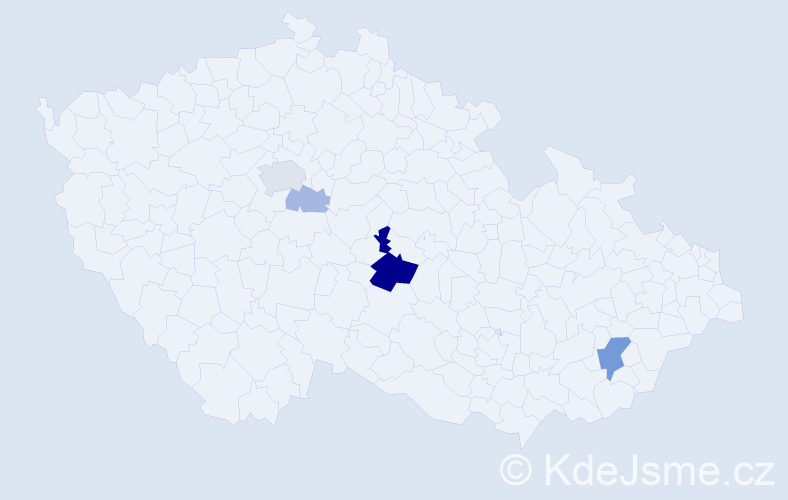 Příjmení: 'Lutnerová', počet výskytů 13 v celé ČR