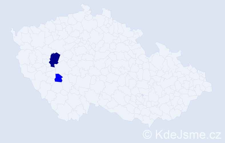 Příjmení: 'Clepacec', počet výskytů 3 v celé ČR