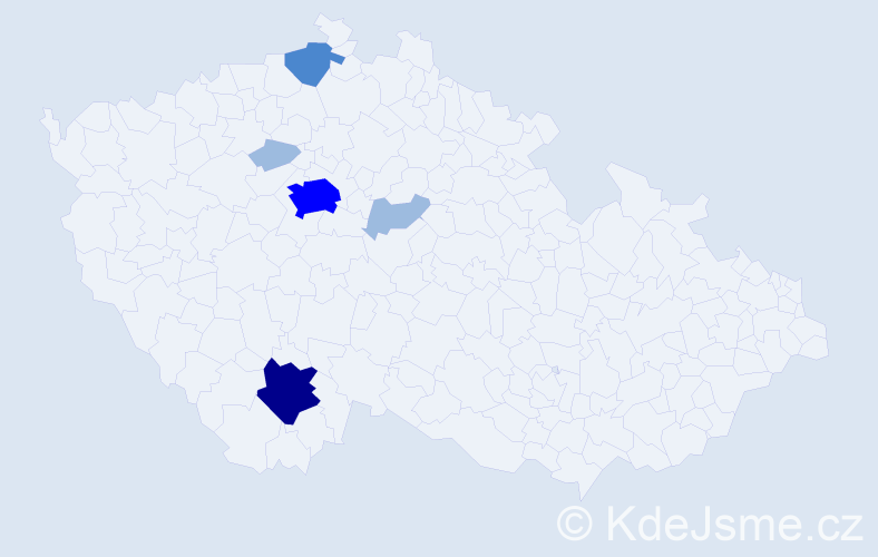 Příjmení: 'Larina', počet výskytů 11 v celé ČR